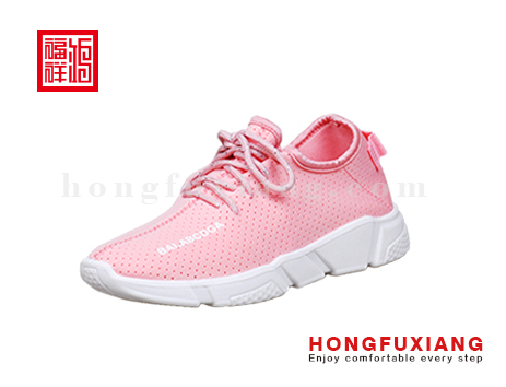 鸿福祥布鞋女鞋H5LP85456粉色校园系列