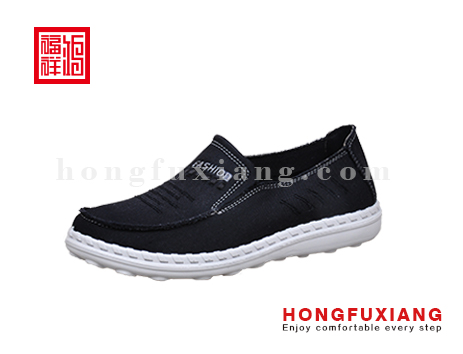 鸿福祥布鞋H1GP91325黑色休闲系列