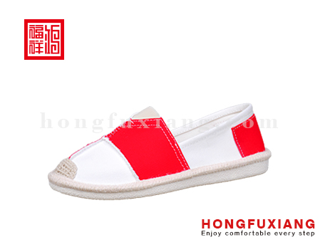 鸿福祥布鞋H2LZ91526红色休闲系列