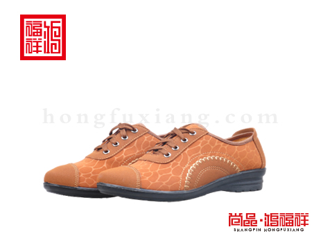 鸿福祥布鞋女鞋Q251002咖啡大众鞋