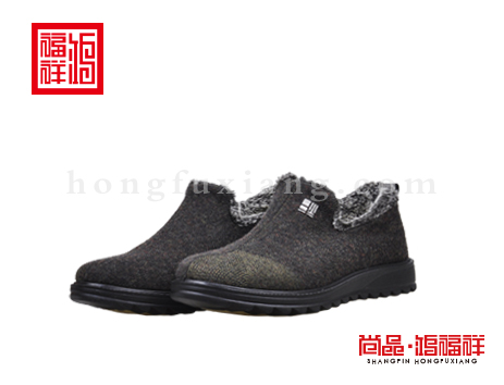 鸿福祥布鞋男鞋D254015咸菜绿大众鞋