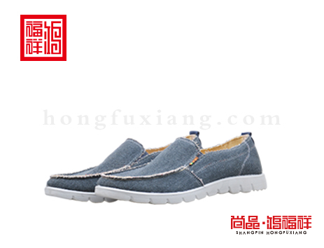 鸿福祥布鞋男鞋Q151053灰色大众鞋