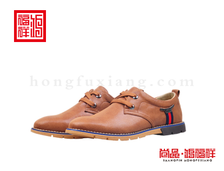 鸿福祥布鞋男鞋Q153007驼色工作鞋