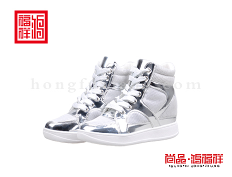 鸿福祥布鞋女鞋X152300白色小网鞋
