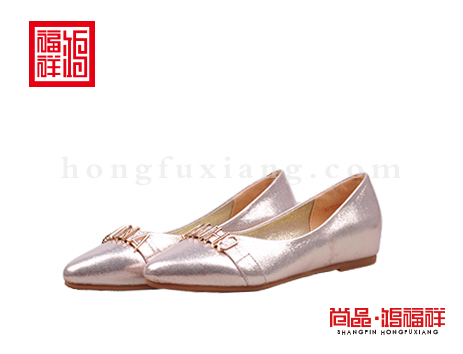鸿福祥布鞋女鞋N262096金黄风尚鞋