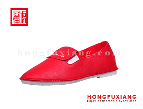鸿福祥布鞋女鞋H1LX81070红色青年布鞋