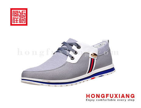 鸿福祥布鞋H1GX82093灰色青年鞋