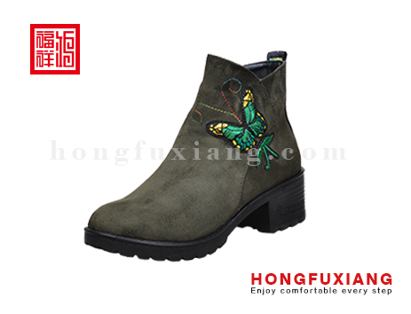 鸿福祥布鞋女鞋H8LP81590绿色