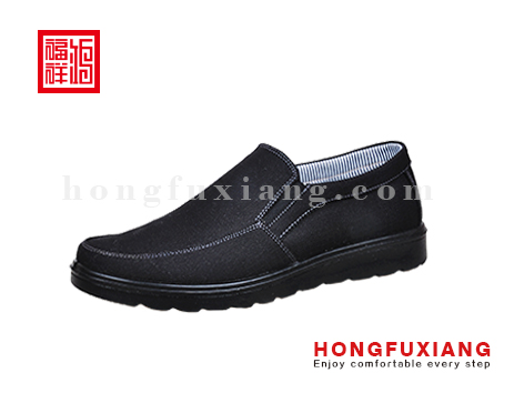 鸿福祥布鞋男鞋H1GP91139黑色休闲系列