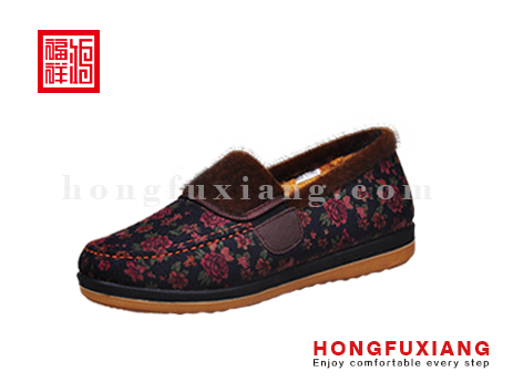 鸿福祥布鞋H8LP81488红色休闲系列
