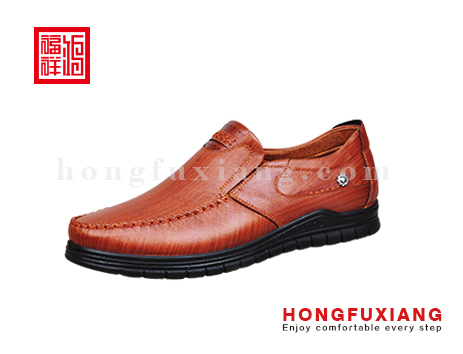 鸿福祥布鞋H1GP91001棕色中老年系列