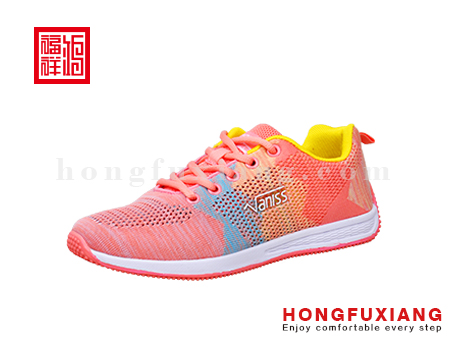 鸿福祥布鞋女鞋H3LX96038桔红H3LX96038