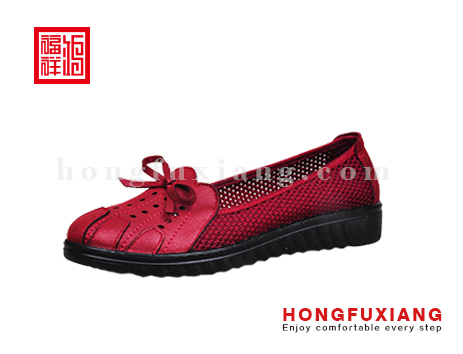 鸿福祥布鞋女鞋H3LP91076红色H3LP91076