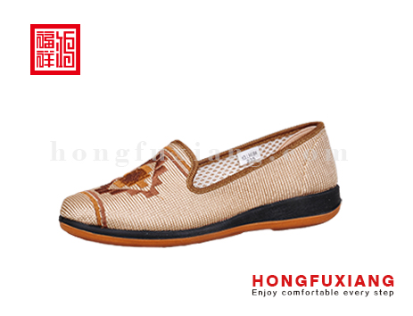 鸿福祥布鞋女鞋H3LL94084米色H3LL94084
