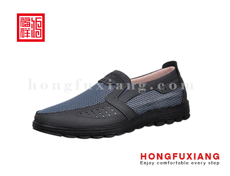 鸿福祥布鞋男鞋H4GP91127灰色H4GP91127