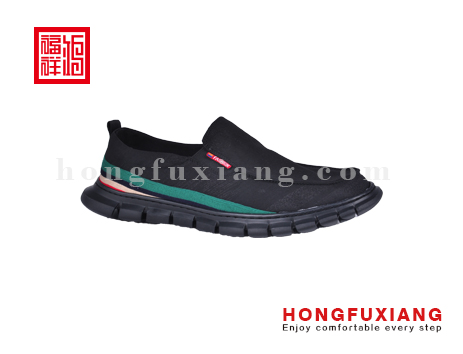 鸿福祥布鞋男鞋HG659301黑色