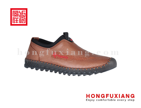 鸿福祥布鞋男鞋HG659335驼色