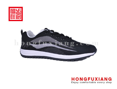 鸿福祥布鞋男鞋HG859313黑灰
