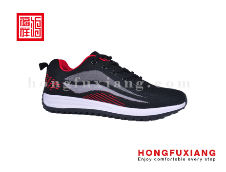 鸿福祥布鞋男鞋HG859313黑红