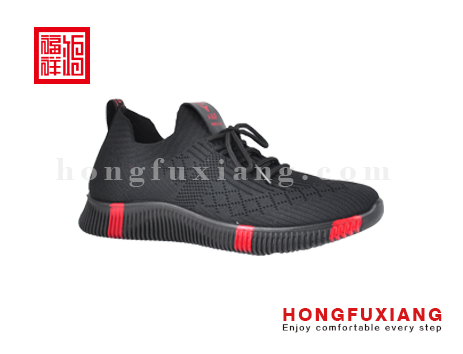 鸿福祥布鞋男鞋HL759496黑红