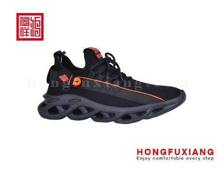 鸿福祥布鞋男鞋HG779565黑桔HG779565