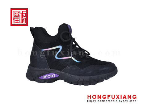 鸿福祥布鞋女鞋HL779710黑金