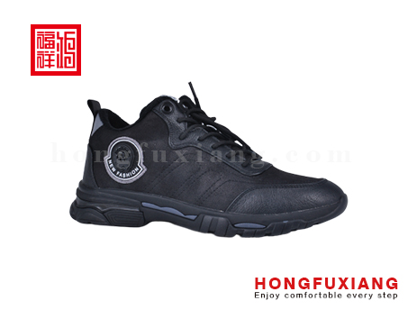 鸿福祥布鞋男鞋HG679609黑灰